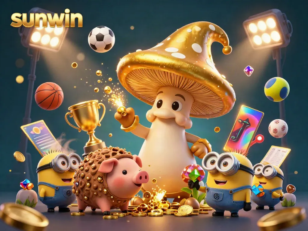 Experience the excitement of sunwin with magical golden wizardry, sports action, and treasure-hunting adventures!