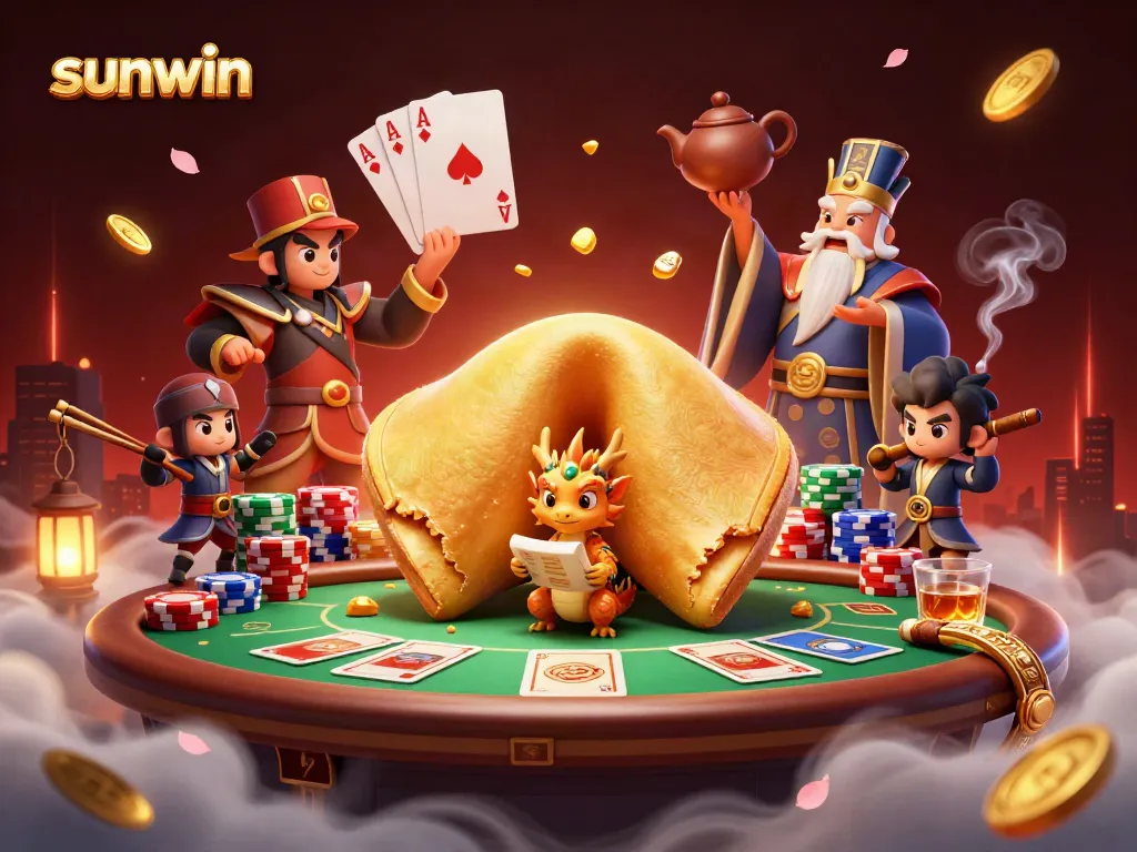 Experience winning moments with Sunwin's vibrant casino games featuring rich 3D characters and an energetic atmosphere.