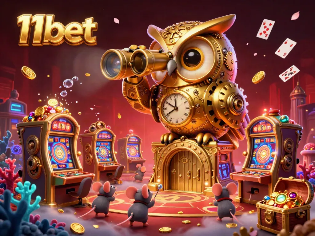 Experience the thrill of 11bet with our vibrant 3D casino world filled with gold coins and lively characters.