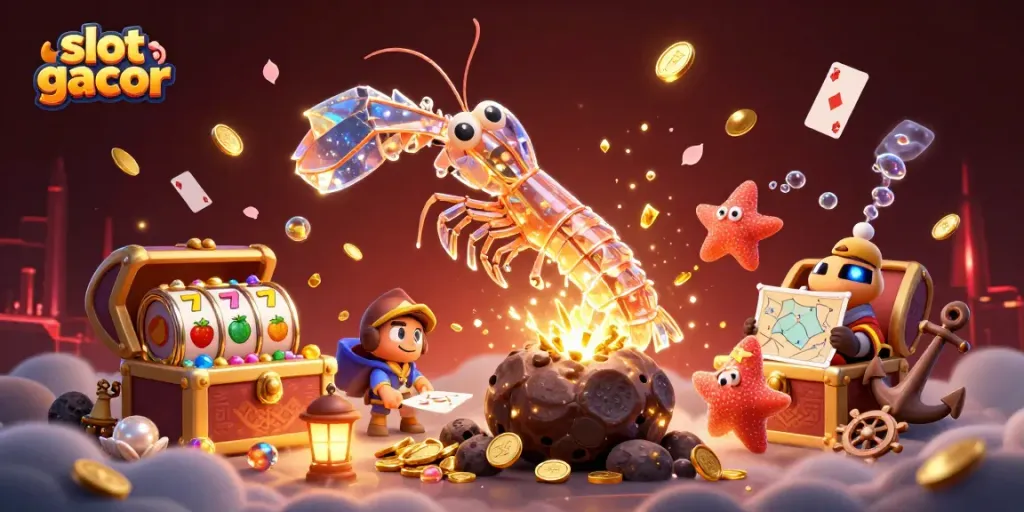 Experience slot gacor adventures with the galactic shrimp beneath cosmic treasures and games.