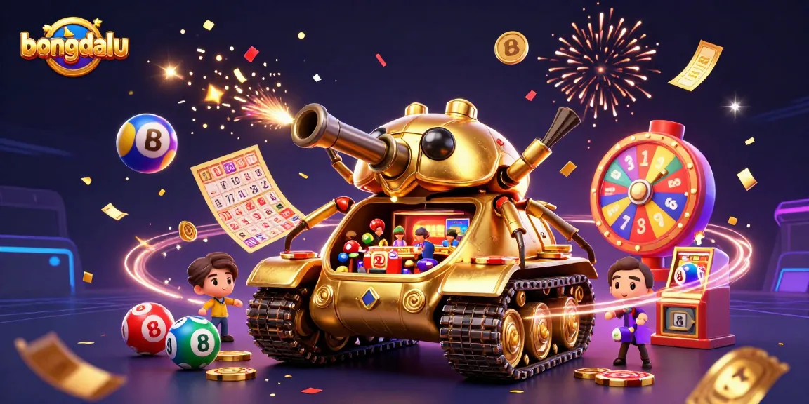 Experience the dynamic thrill of bongdalu with a scenes of vibrant lottery balls and casino excitement.