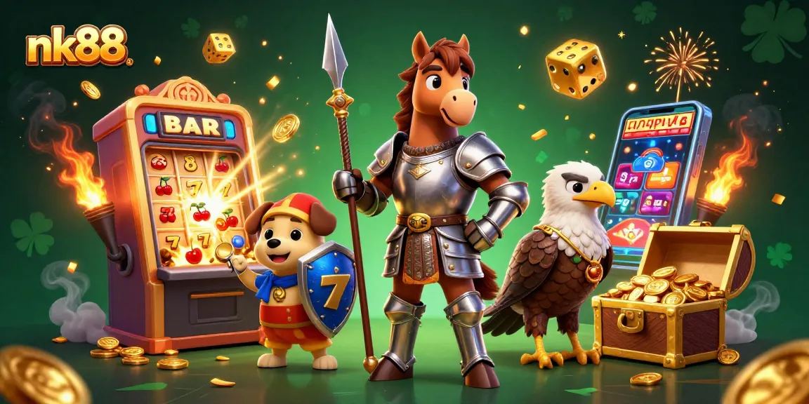 Engage with exciting nk88 casino games featuring knights, puppies, and festive jackpots.