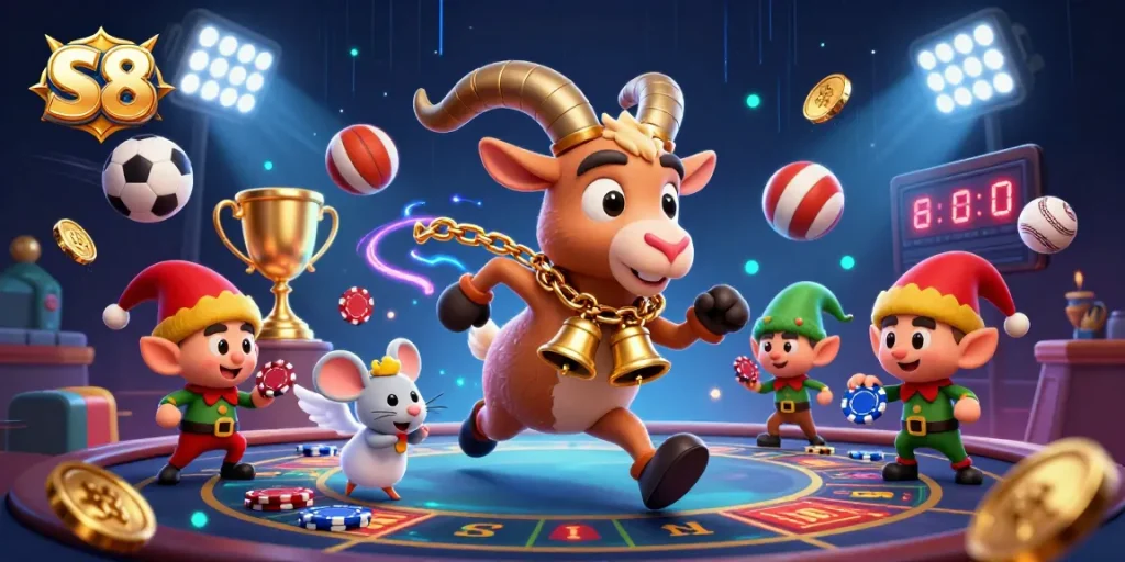 S8 offers thrilling casino experiences with engaging characters in a dynamic gaming scene.