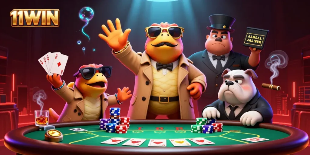 Experience the excitement of 11WIN with raptors disguised in a casino setting.